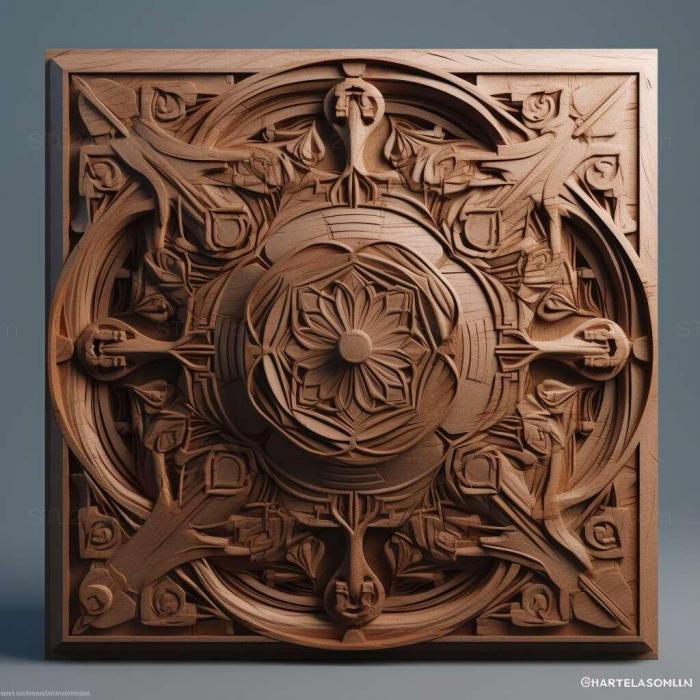 Patterns and decorations (Ultramegon 2, PATTERN_382) 3D models for cnc